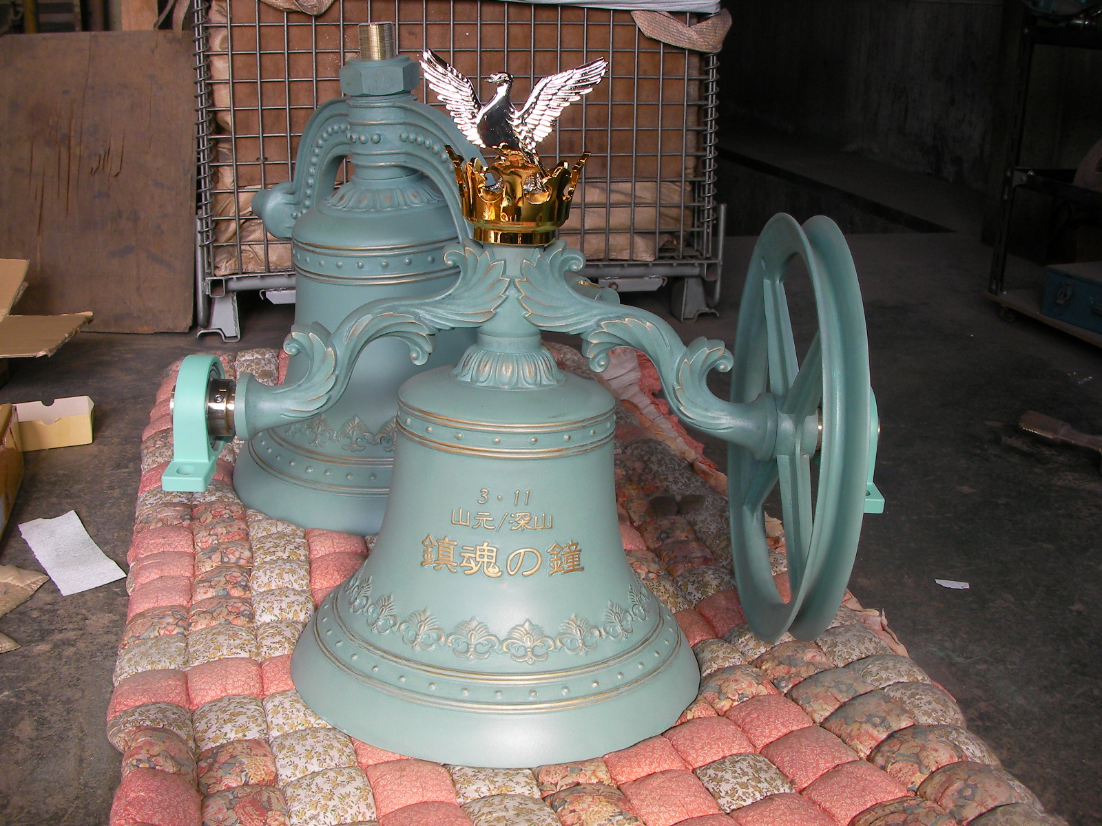 3.11山元／深山 鎮魂の鐘 完成 | 梵鐘・仏像・銅像・寺院仏具の 老子製作所